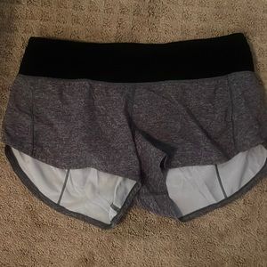 Lululemon run speed up low rise shorts